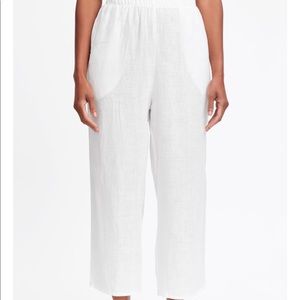 FLAX Flood Cropped Linen Pants